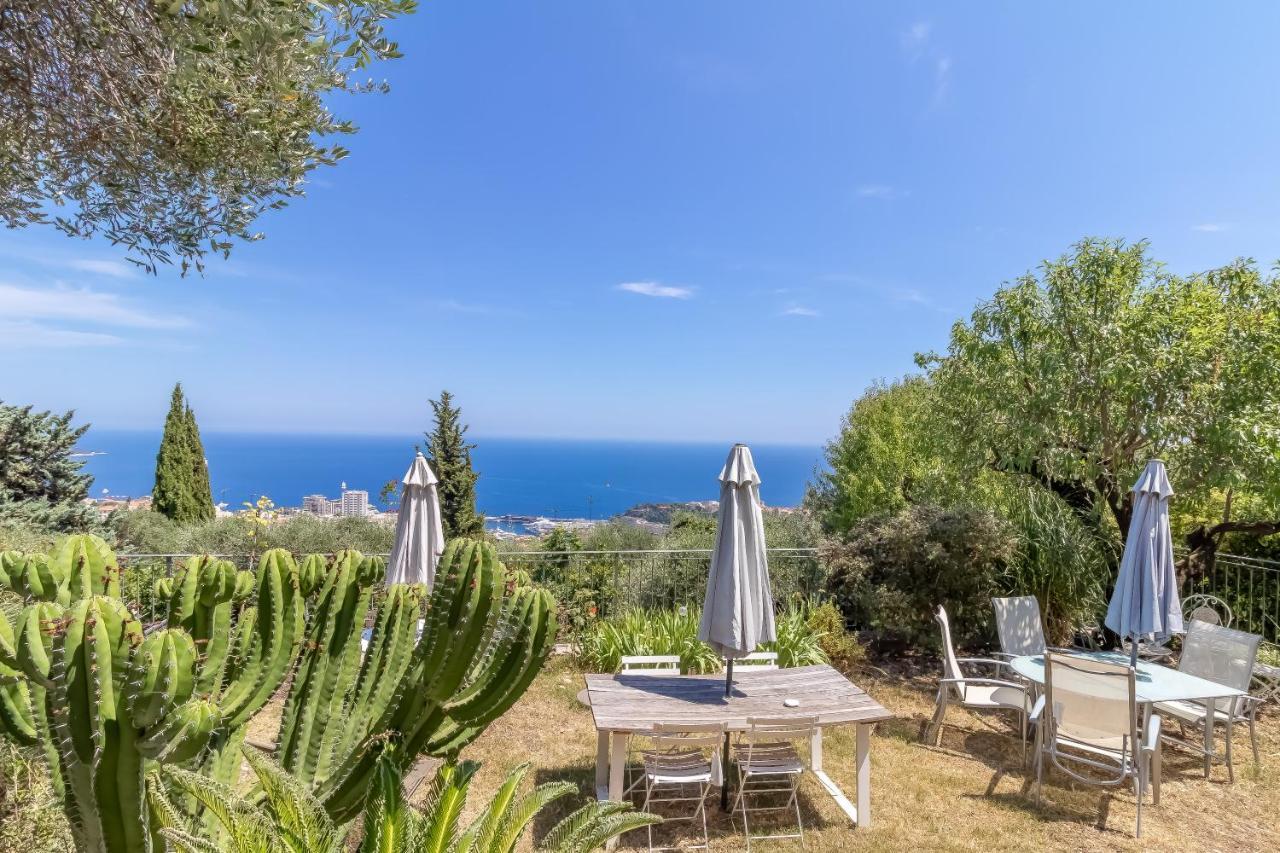Le Mas D'Angeline, Vue Mer, Jardin Commun, Parking, Voiture Requise, 10 Min En Voiture De Monaco, Route Etroite, Pente Raide, Croisement Limite, Sea View, Shared Garden, Parking, Car Required, 10 Min Drive From Monaco, Narrow Steep Road, Limited Pass Beausoleil Dış mekan fotoğraf