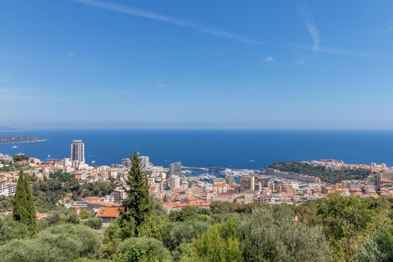 Le Mas D'Angeline, Vue Mer, Jardin Commun, Parking, Voiture Requise, 10 Min En Voiture De Monaco, Route Etroite, Pente Raide, Croisement Limite, Sea View, Shared Garden, Parking, Car Required, 10 Min Drive From Monaco, Narrow Steep Road, Limited Pass Beausoleil Dış mekan fotoğraf
