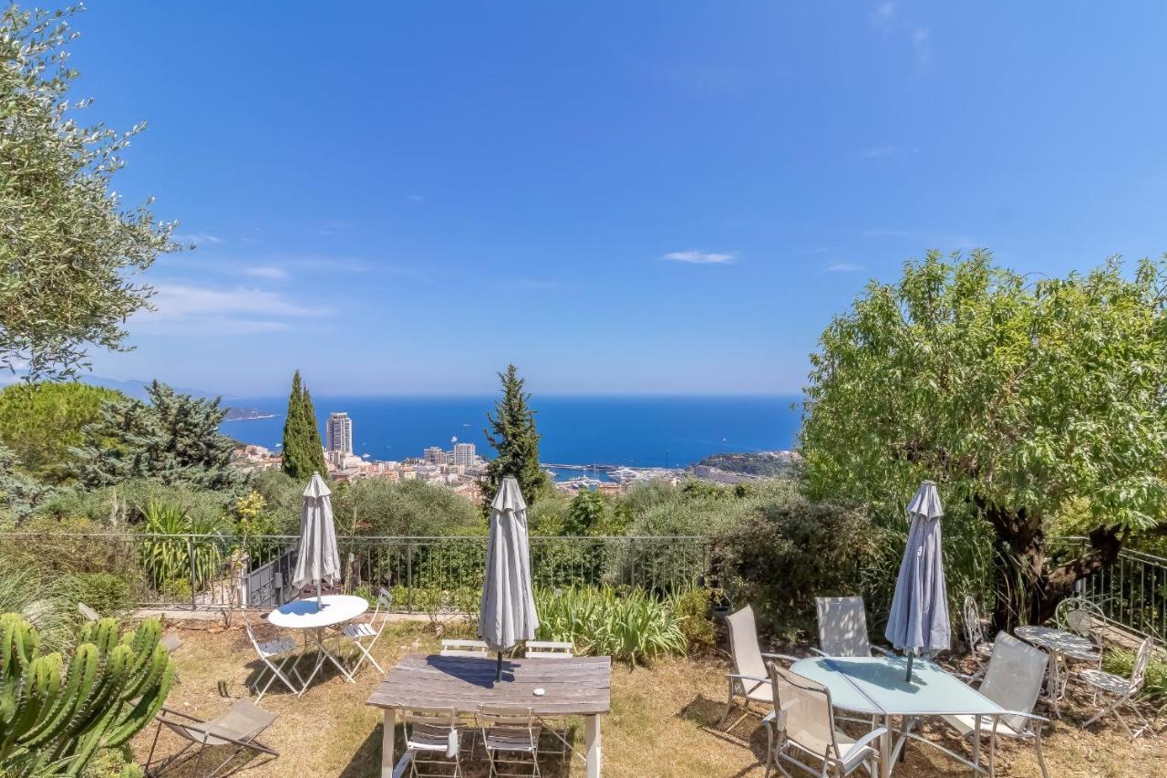 Le Mas D'Angeline, Vue Mer, Jardin Commun, Parking, Voiture Requise, 10 Min En Voiture De Monaco, Route Etroite, Pente Raide, Croisement Limite, Sea View, Shared Garden, Parking, Car Required, 10 Min Drive From Monaco, Narrow Steep Road, Limited Pass Beausoleil Dış mekan fotoğraf